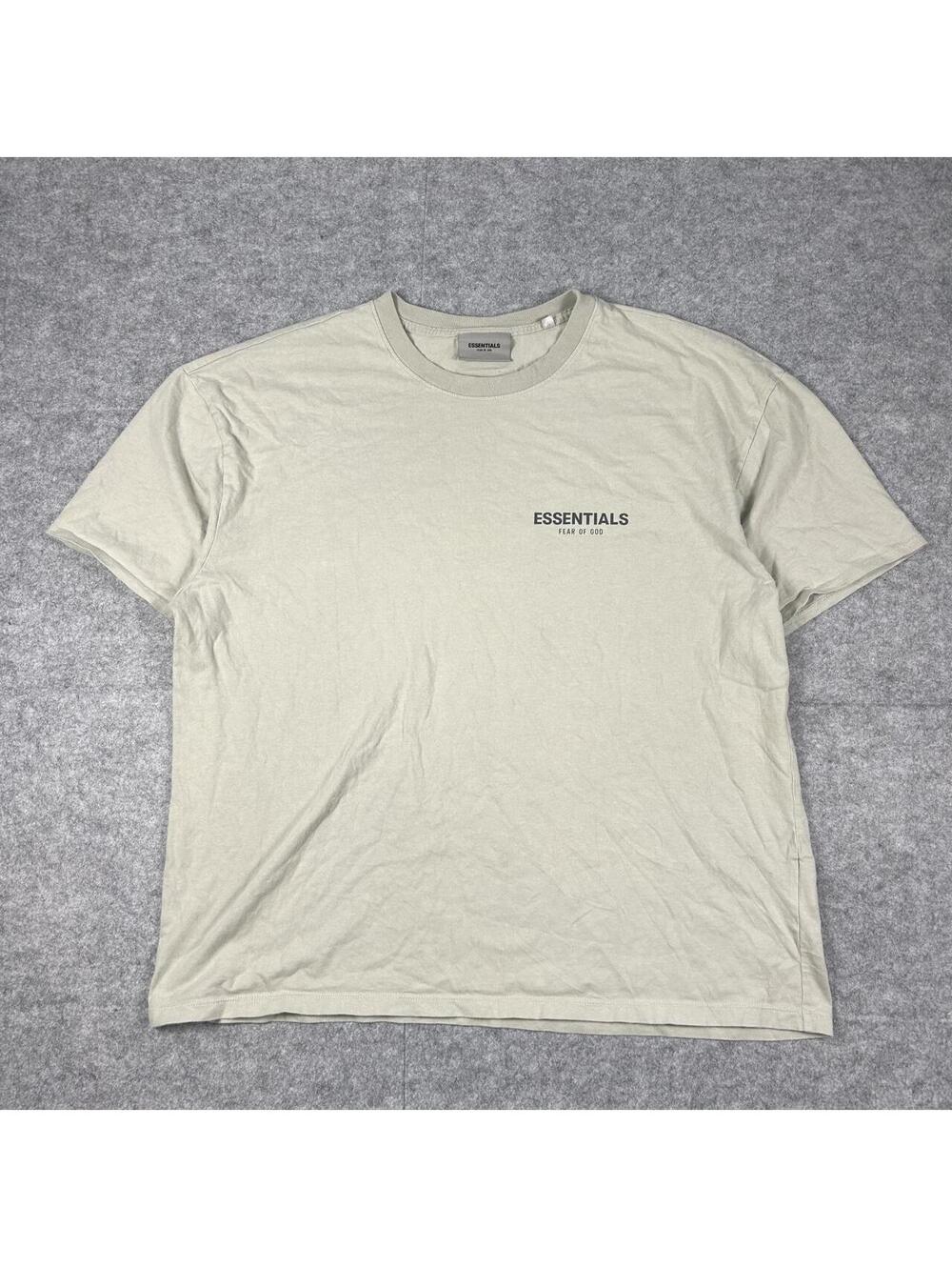 Essentials Fear Of God Classic Light Olive Green Streetwear T Shirt Size XL